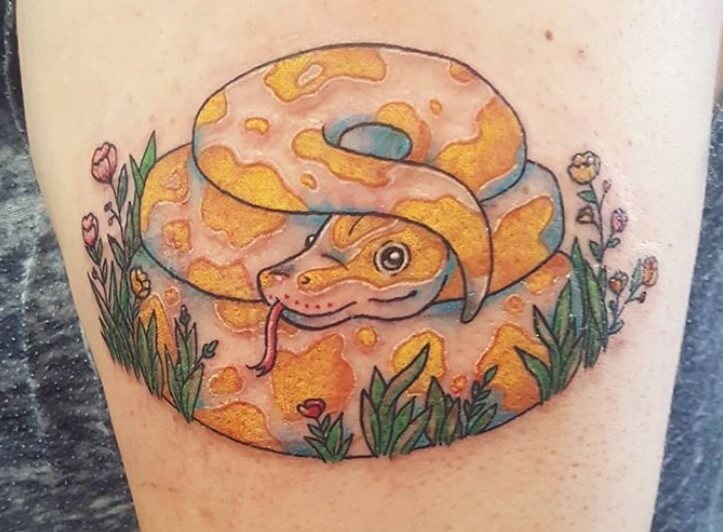 33 Coolest Python Tattoo Designs | PetPress
