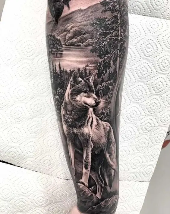 25 Wolf Forearm Tattoo Ideas For Men Women Petpress