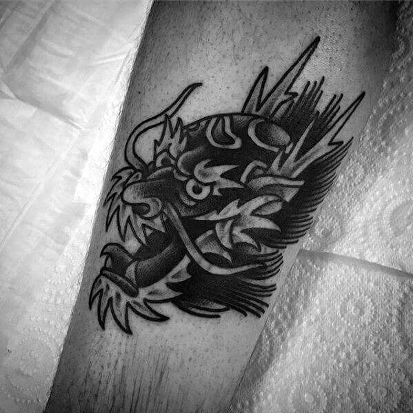 45+ Breathtaking Dragon Head Tattoo Designs & Ideas