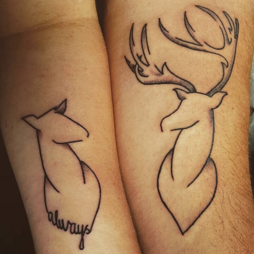 12 Awesome Buck and Doe Tattoo Designs PetPress