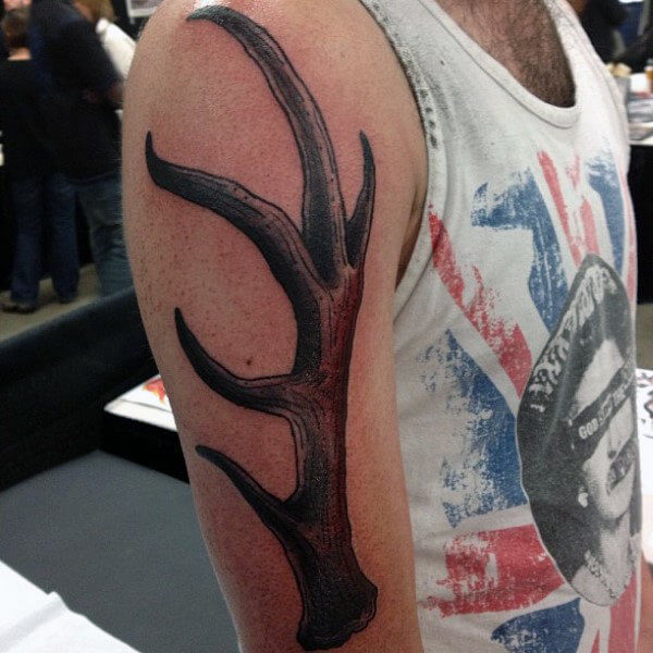 deer antler tattoo ideas
