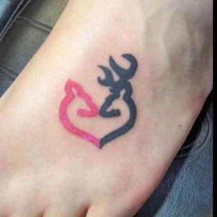 15+ His and Her Deer Tattoos That Are Perfect for Couples in 2020