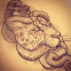 10+ Lion and Snake Tattoo Designs - PetPress