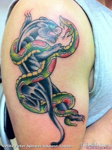 15+ Panther and Snake Tattoo Designs To Colouring Your Body