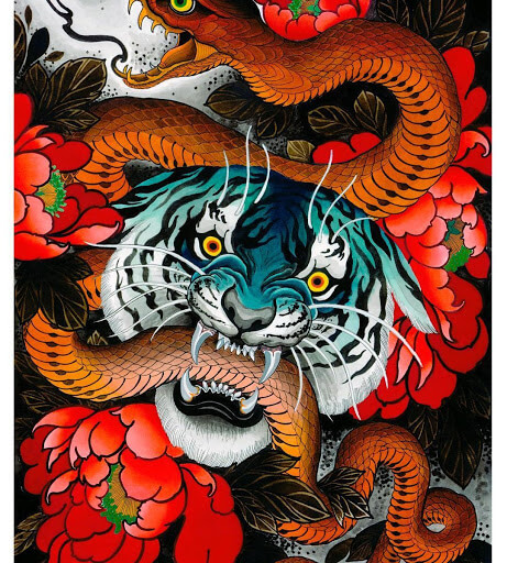 14 Snake and Tiger Tattoo Designs | PetPress