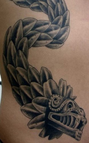 14 Aztec Snake Tattoo Designs - PetPress
