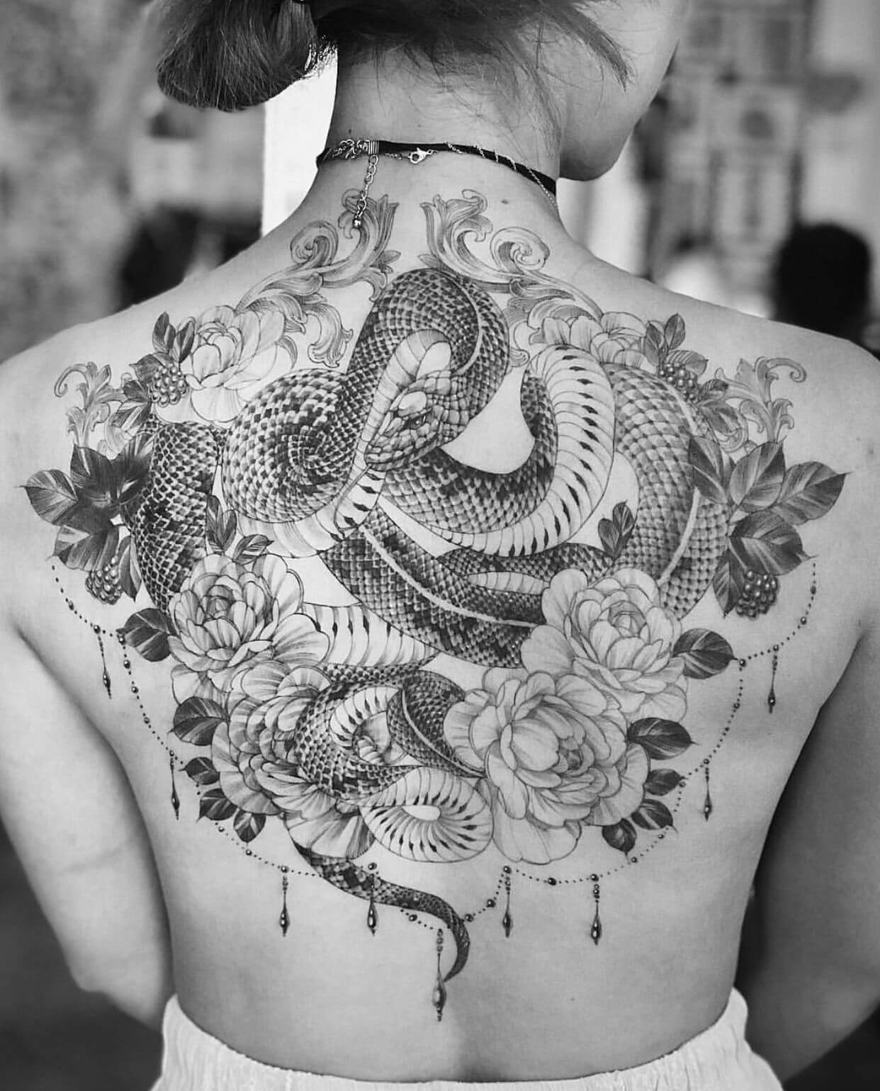 22 Best Snake Tattoo Designs For Back | PetPress Perfect Japanese Tattoos