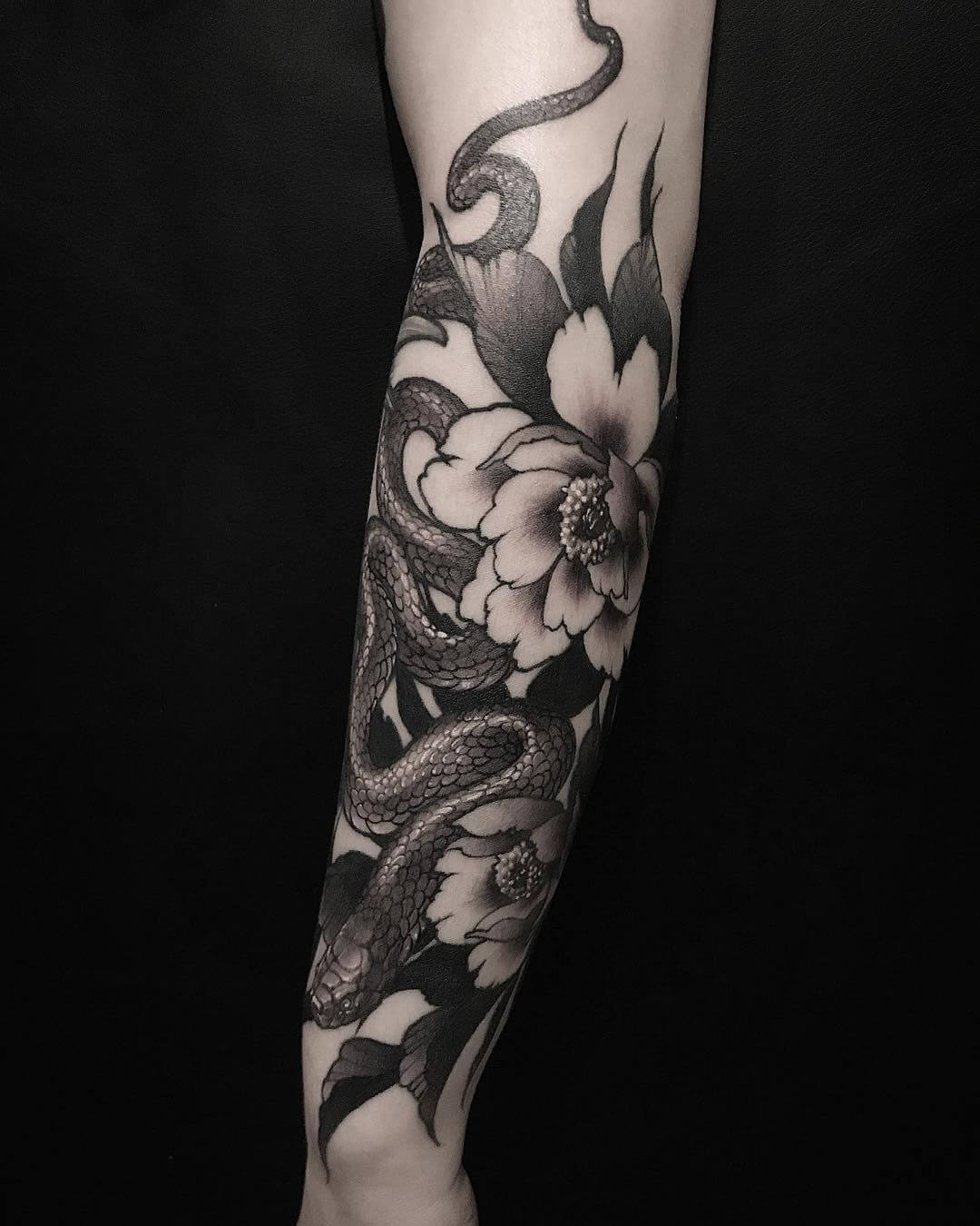 28 Snake Tattoos On Sleeve Arm Tattoo Designs Ideas Petpress