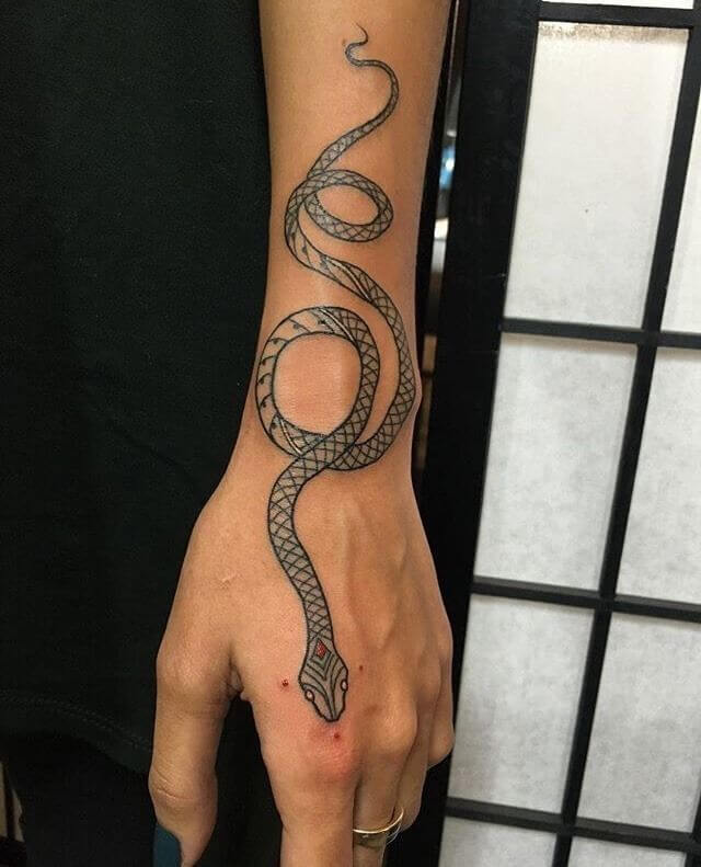 24 Traditional Snake Tattoo Designs For Hands PetPress