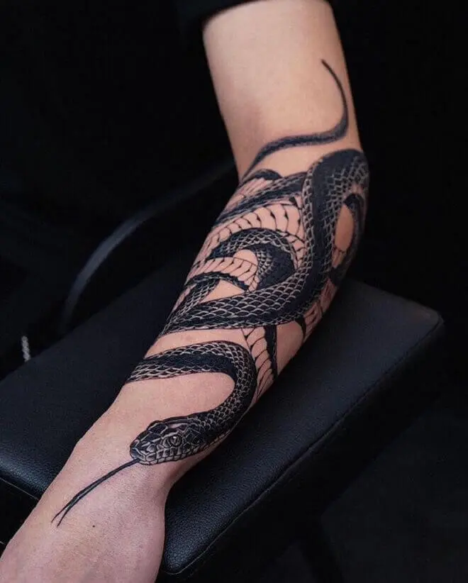 40 Best Snake Arm Tattoo Design Ideas Petpress