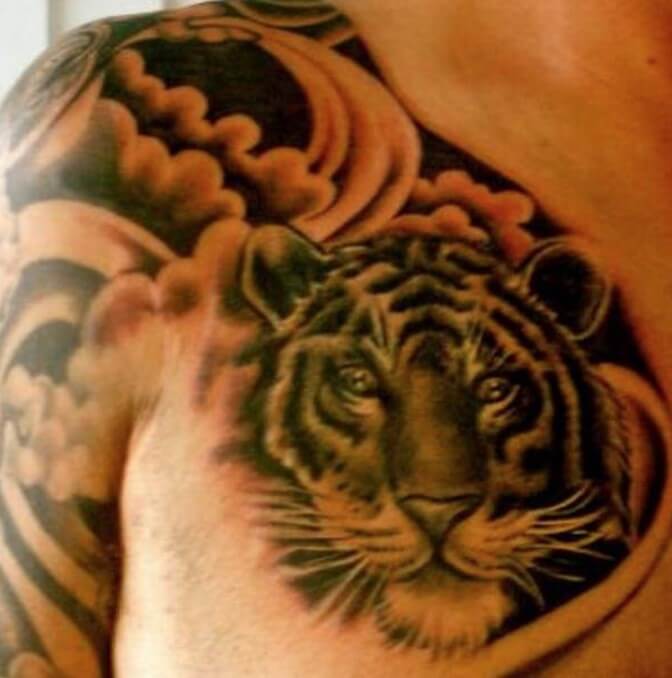 15+ Best Chest Tattoo Designs – Tiger Tattoo Ideas - PetPress