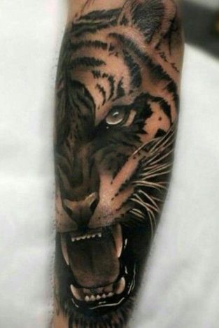 17+ Realistic Forearm Tattoo Ideas – Tiger Tattoo Designs - PetPress