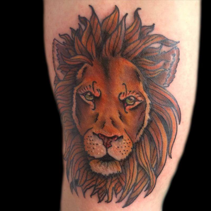 12+ Old School Lion Tattoo Designs | PetPress
