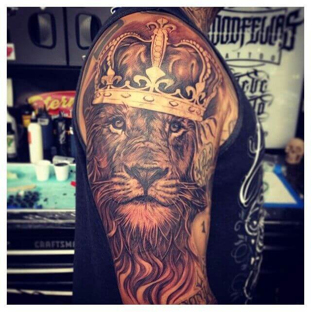 12+ Cool Lion King Tattoo Ideas Sleeve Tattoo Designs PetPress