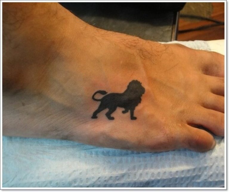 12+ Cool Lion Tattoos On Foot - PetPress