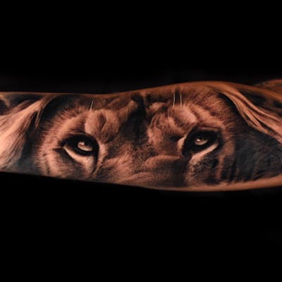 12+ Realistic Lion Eyes Tattoo Designs | PetPress