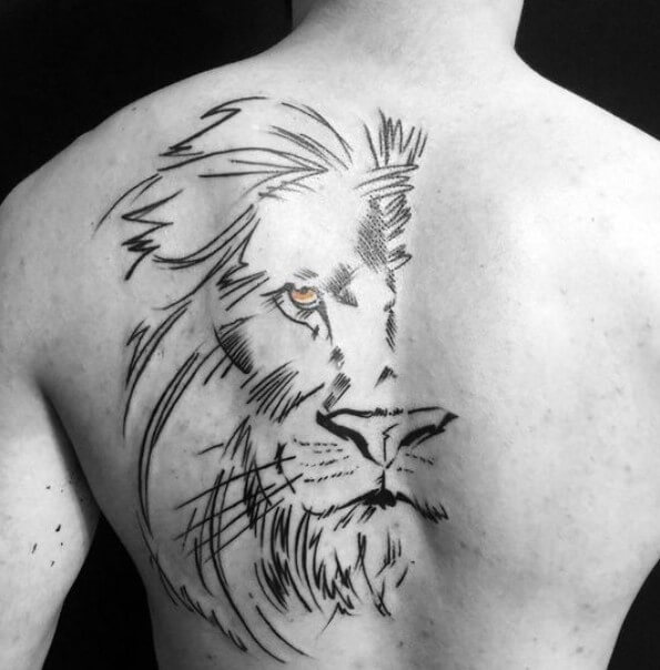 15+ Realistic Lion Back Tattoo Designs and Ideas PetPress