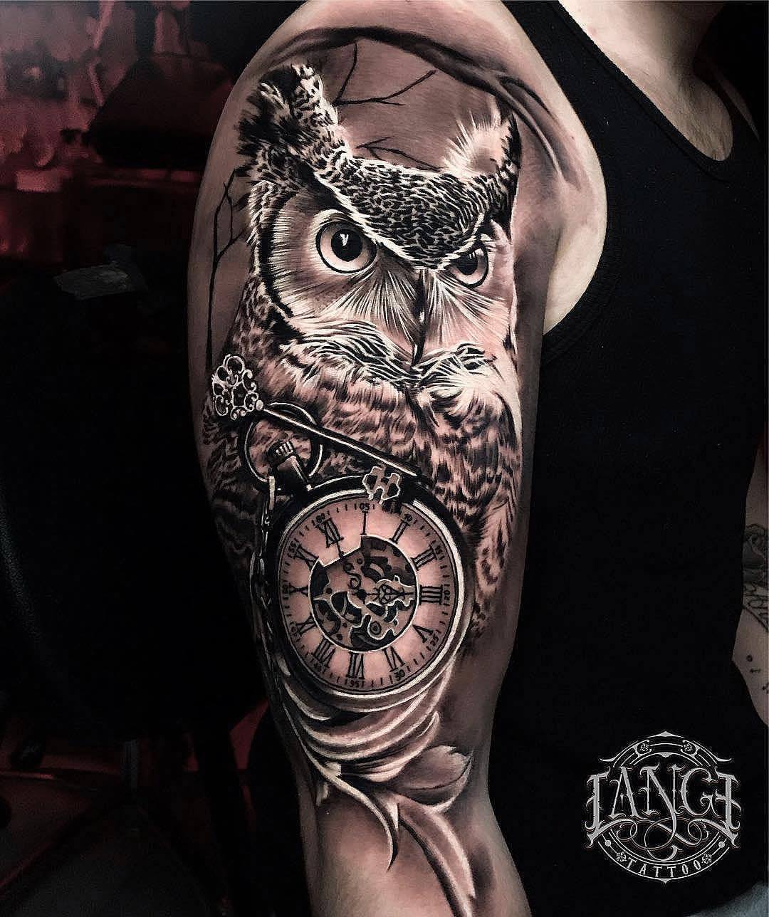 12+ Best Owl and Clock Tattoo Ideas PetPress