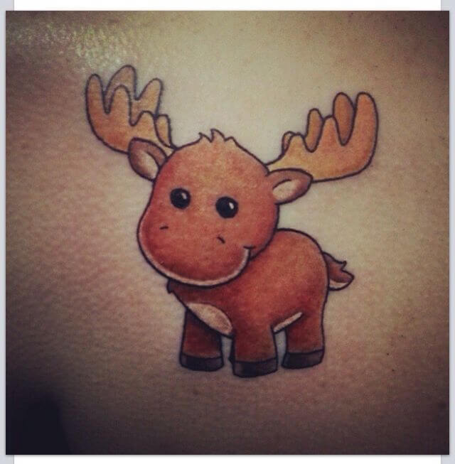 10+ Small Moose Tattoo Designs | PetPress
