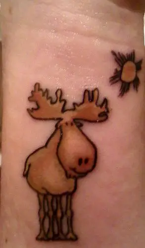10 Small Moose Tattoo Designs Petpress