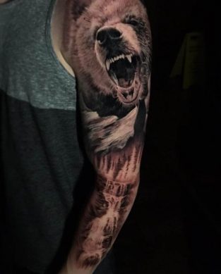 12+ Best Bear Arm Tattoo Designs - PetPress