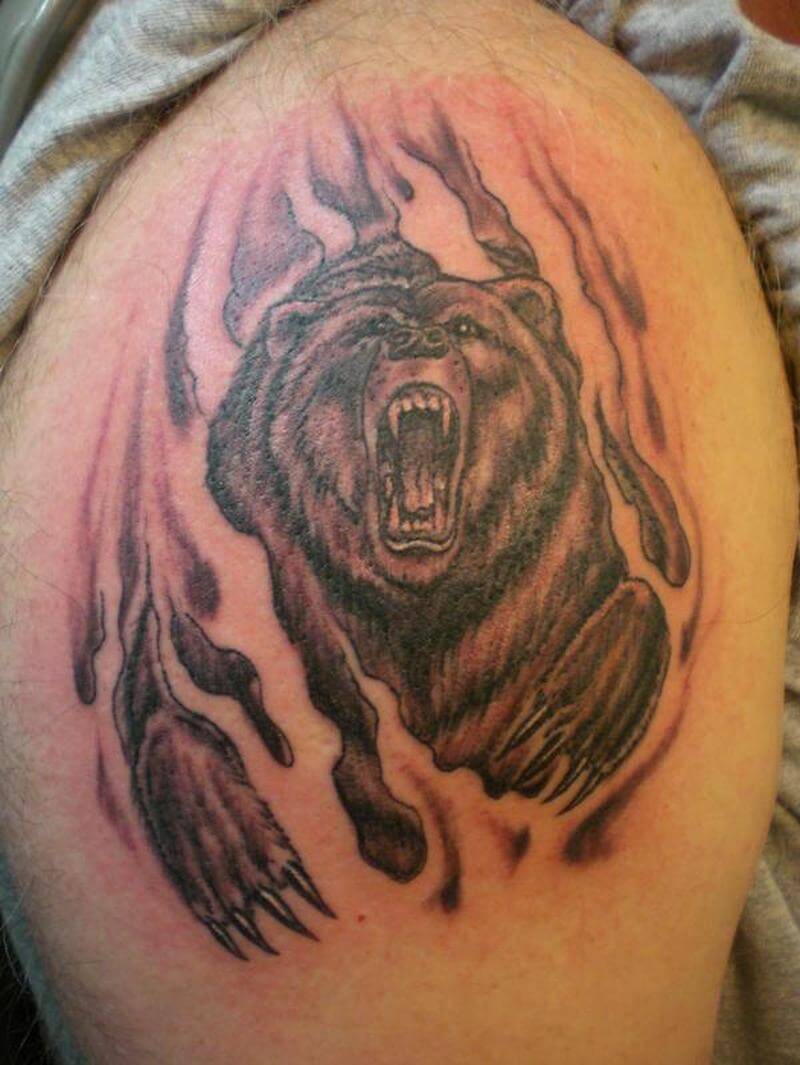 12+ Angry Bear Tattoo Designs | PetPress