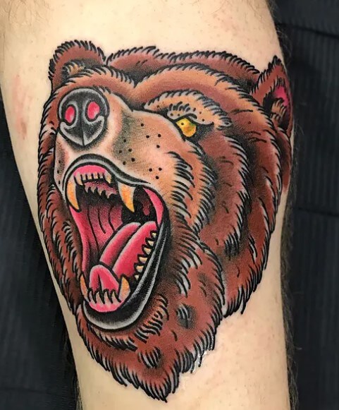 10+ Old School Bear Tattoo Designs | PetPress
