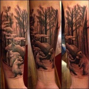 12+ Best Bear Family Tattoo Designs - PetPress