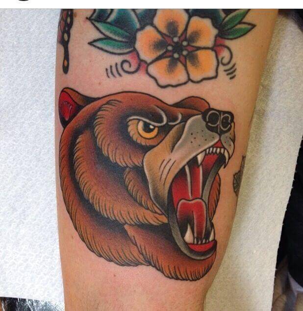 Japanese Style Bear Tattoos