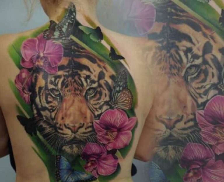 12+ Best Tiger and Flower Tattoo Designs PetPress