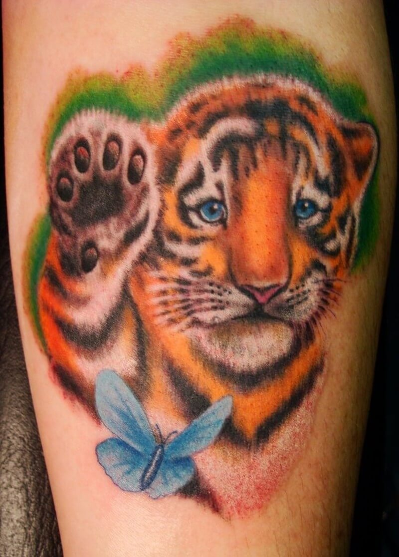 15+ Best Tiger & Butterfly Tattoo Designs For Tattoo Lovers