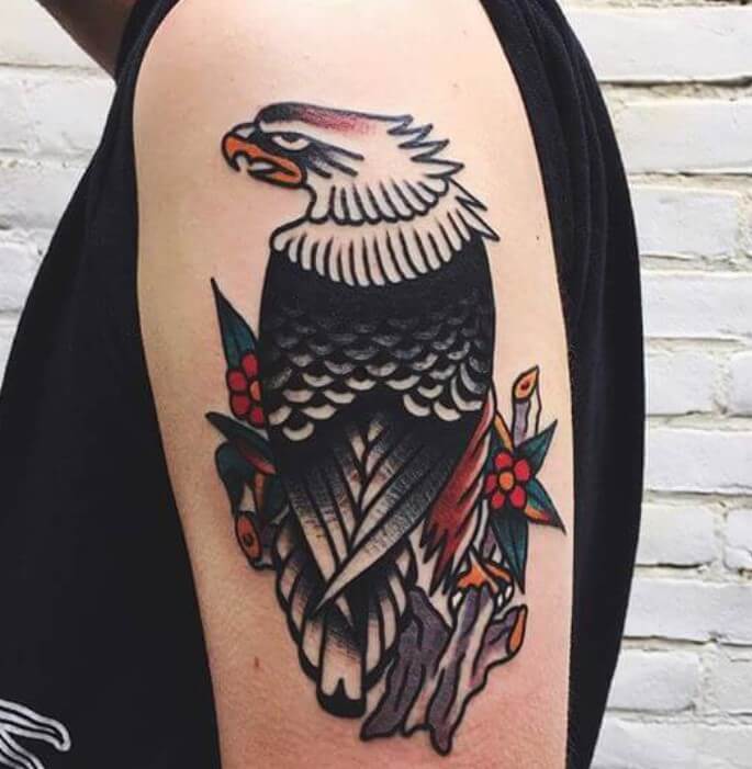 12+ Traditional Eagle Tattoo Designs and Ideas | PetPress