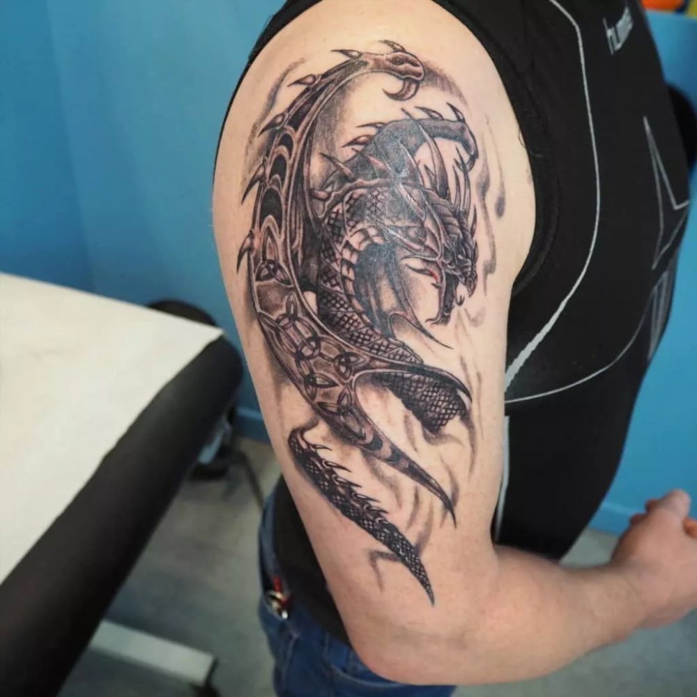 celtic dragon tattoo